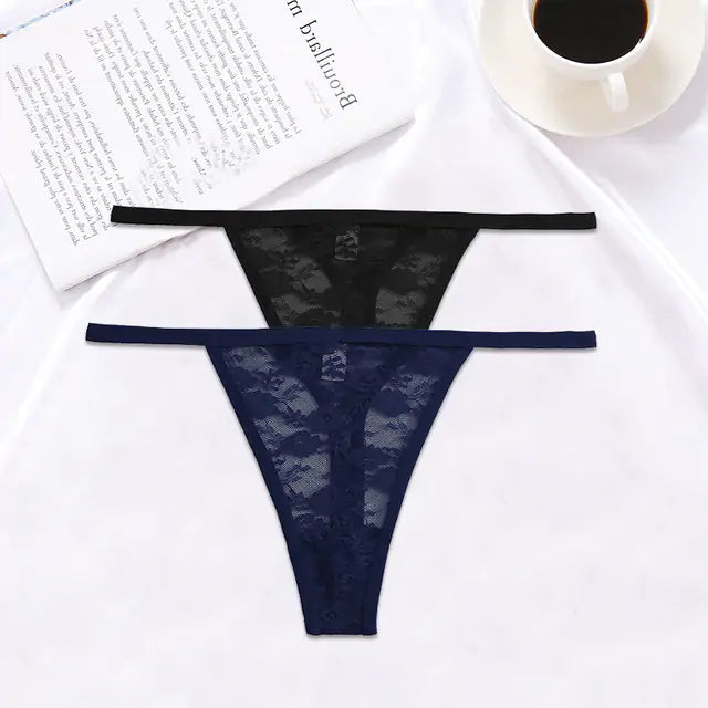 2PCS/Set Women Lace G-string Panties