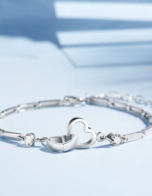 Load image into Gallery viewer, Double Heart Bracelet
